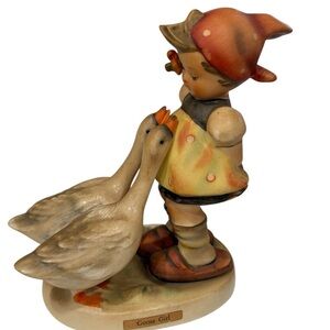 Hummel #47/0 Goose Girl 1950s Marked and Signed Hard  to Find  Vintage 5 inches